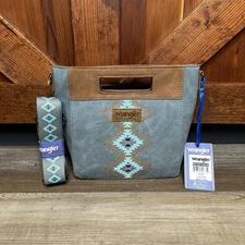 Wrangler Aztec Embroidered Top Handle Tote/Crossbody