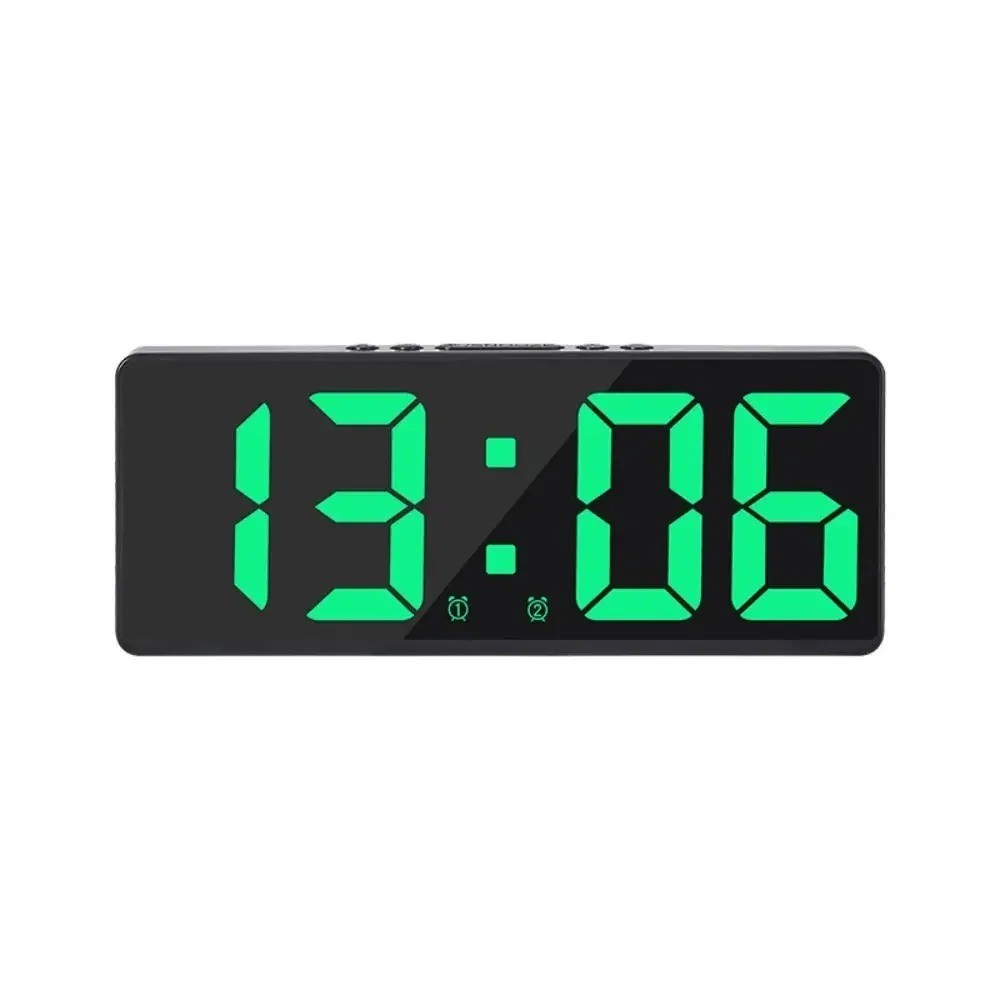 Creative Number Clock Color Nightlight Temperature Calendar Alarm Clock LEDLarge