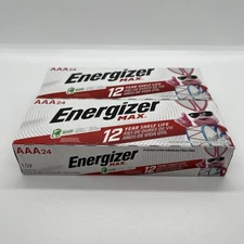 Energizer Max Alkaline Battery AAA Pack of 24 Batteries E92DP-24 Lot of 2