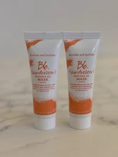 2x Bumble Bb. Hairdresser's Invisible Oil Hair MASK 30mL/1oz Mini Travel Size