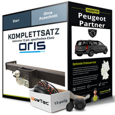 Anhängerkupplung ORIS starr für PEUGEOT Partner +E-Satz inkl. EBA