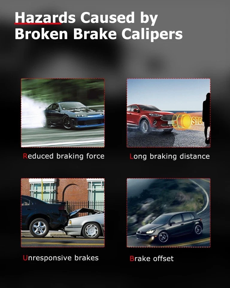 Rear Right Brake Caliper w/Bracket for 2006-2012 Ford F-150 18B5397 18B5396 - Image 3 of 4