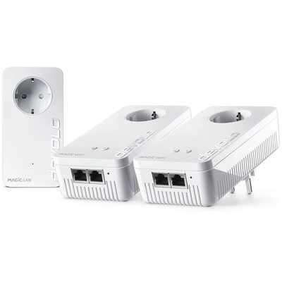 devolo Magic 2 WiFi 6 next Powerline-Adapter Multiroom Kit Weiß MU-MIMO