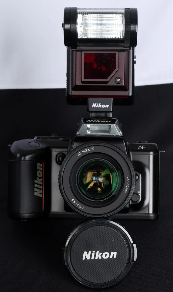 Nikon F-401QD 35mm Film SLR c/w AF NIKKOR 24-50mm f/3.3-4.5 Zoom Lens & SB20 Kit - Image 4 of 4