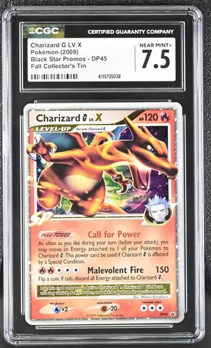CGC 7.5 Charizard G LV.X 2009 Black Star Promos DP45 Holo Pokemon Card