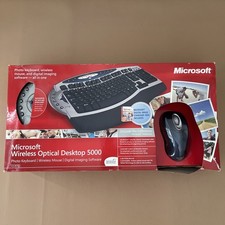 MICROSOFT Wireless Optical Desktop 5000 Keyboard,wireless Mouse,digital Imaging