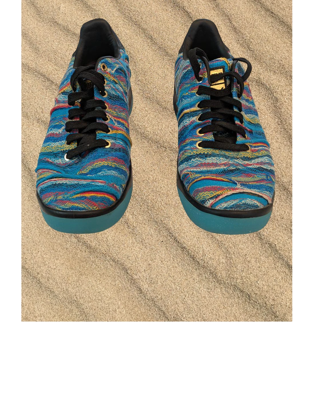 Puma Coogi Maglione California Scarpe Blu Atollo Nero Uomo Taglia 11 367973 01