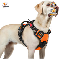 Hundegeschirr Verstellbar Gepolstert Reflektierend Orange Anti Zug FüR GroßE