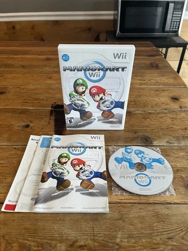 Mario Kart Wii Nintendo Wii Complete CIB Excellent Disc Tested 🏎️🏁‼️