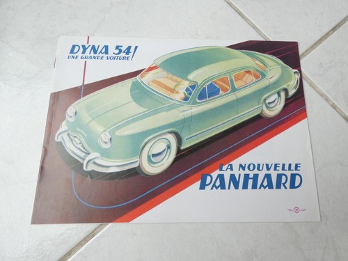 Panhard Dyna 54 fac similé brochure catalogue dépliant prospectus