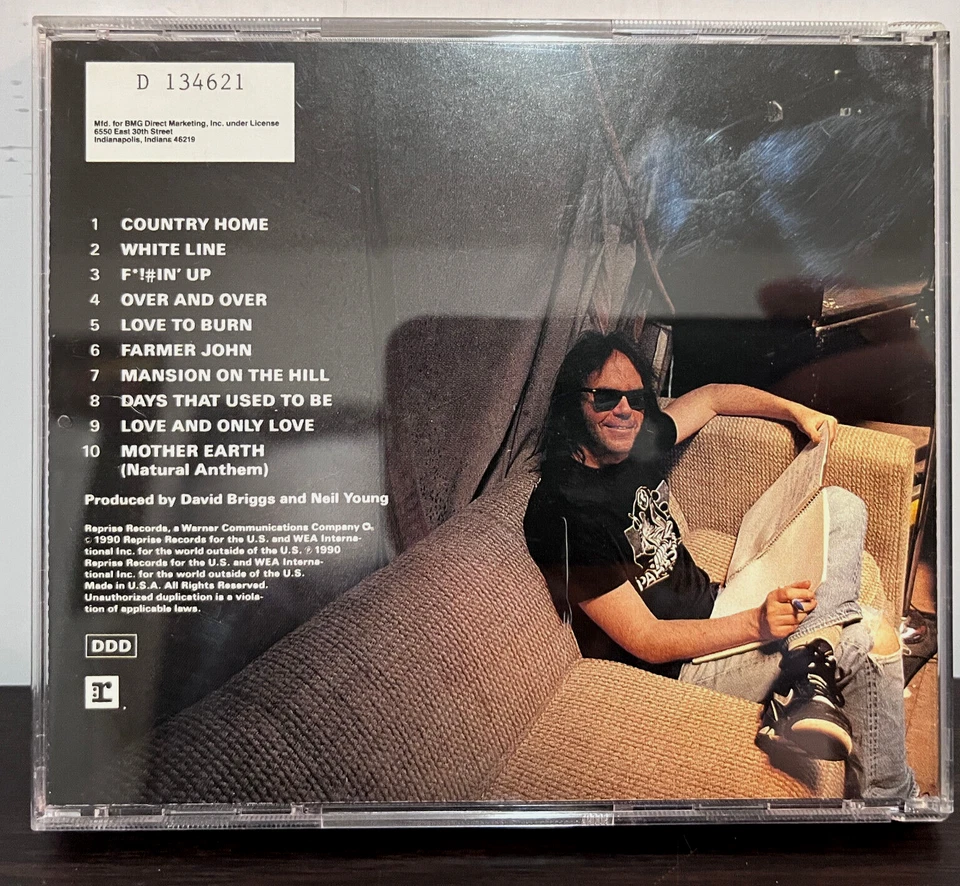 NEIL YOUNG & CRAZY HORSE - Ragged Glory (1990) - Compact Disc CD - EX Condition - Image 2 of 3