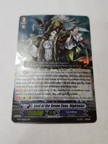 Cardfight Vanguard Lord of The Seven Seas NIGHTMIST (GRANBLUE) BT13/016EN RR NM - Picture 1 of 5