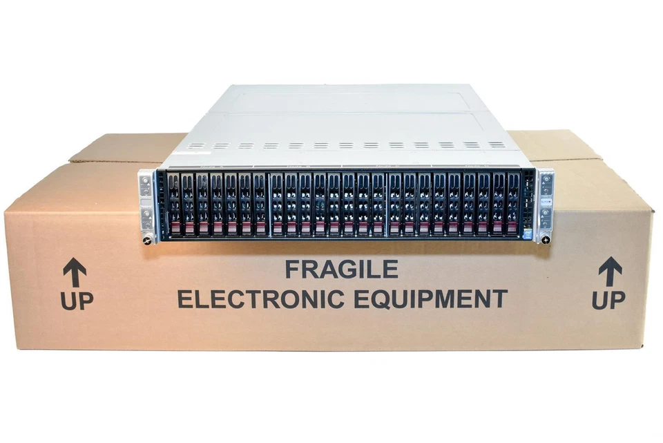 SuperMicro 2028TP-HC1R 2U Server 4-Node X10DRT-P 8x Xeon E5-2640v3 256GB RAM - Image 2 of 4