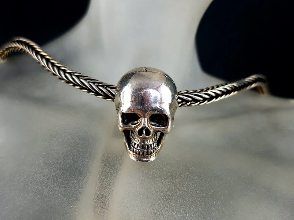 Anhänger Silber 925 Kette Dr. Skull 110 G - massiv & exklusiv - Bild 2 von 4