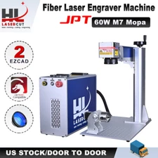 60W MOPA JPT Fiber Laser Deep Metal Engraving & Color Marking System