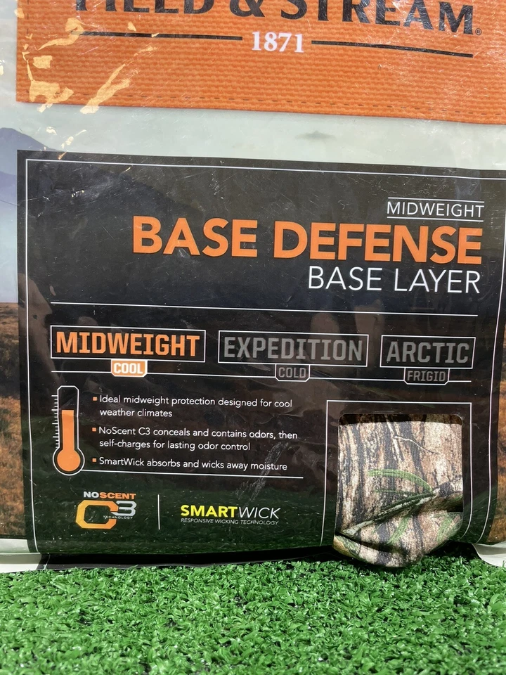 Field & Stream Midweight Base Defense Base Layer Youth Mock Neck Top Size Large - Image 3 of 4