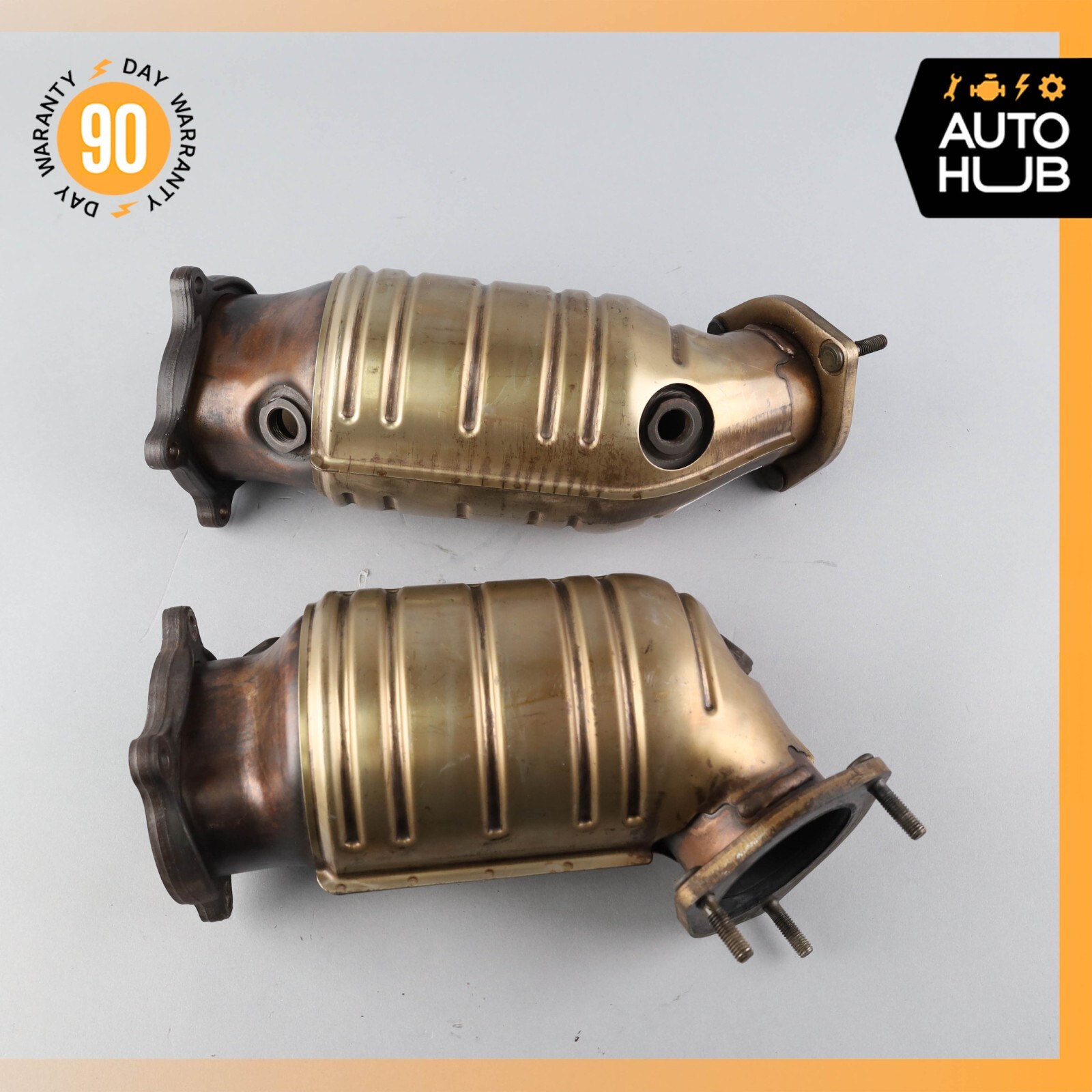 03-06 Bentley Continental Flying Spur Exhaust Downpipe Left & Right Set OEM 67k