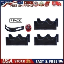 7Pcs Reusable Hardhat Cotton Hard Hat Liner sweatbands Black Hard Hat Sweatband