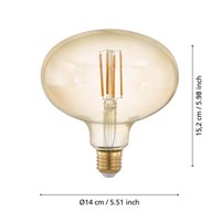 Eglo Vintage Spezial E27 Led Lampe R140 4W 2200K Extra-Warmweiss Dimmbar