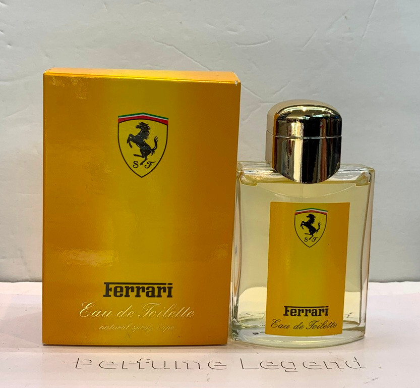 FERRARI YELLOW FOR MEN 4.2 FL.OZ. EAU DE TOILETTE SPRAY NIB