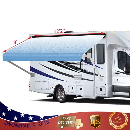 For Camper Weatherproof 9-20Feet Vinyl RV Awning Fabric Replacement Universal - Picture 6 of 11