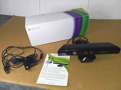 Xbox 360 Kinect Sensor Bar OEM Accessory Bundle + Adapter *READ DESCRIPTION*