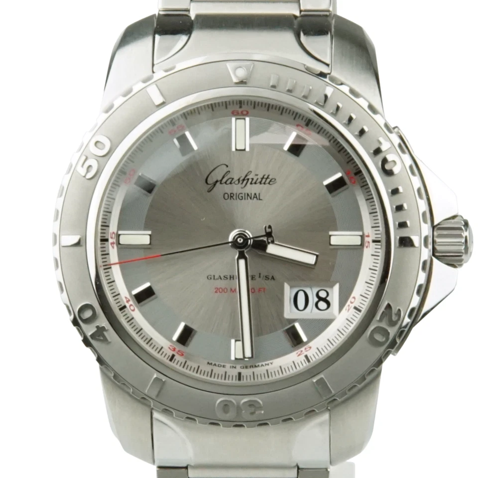 Glashütte Original Sport Evolution Panoramadatum Ref. 39-42-44-04-14 Full Set