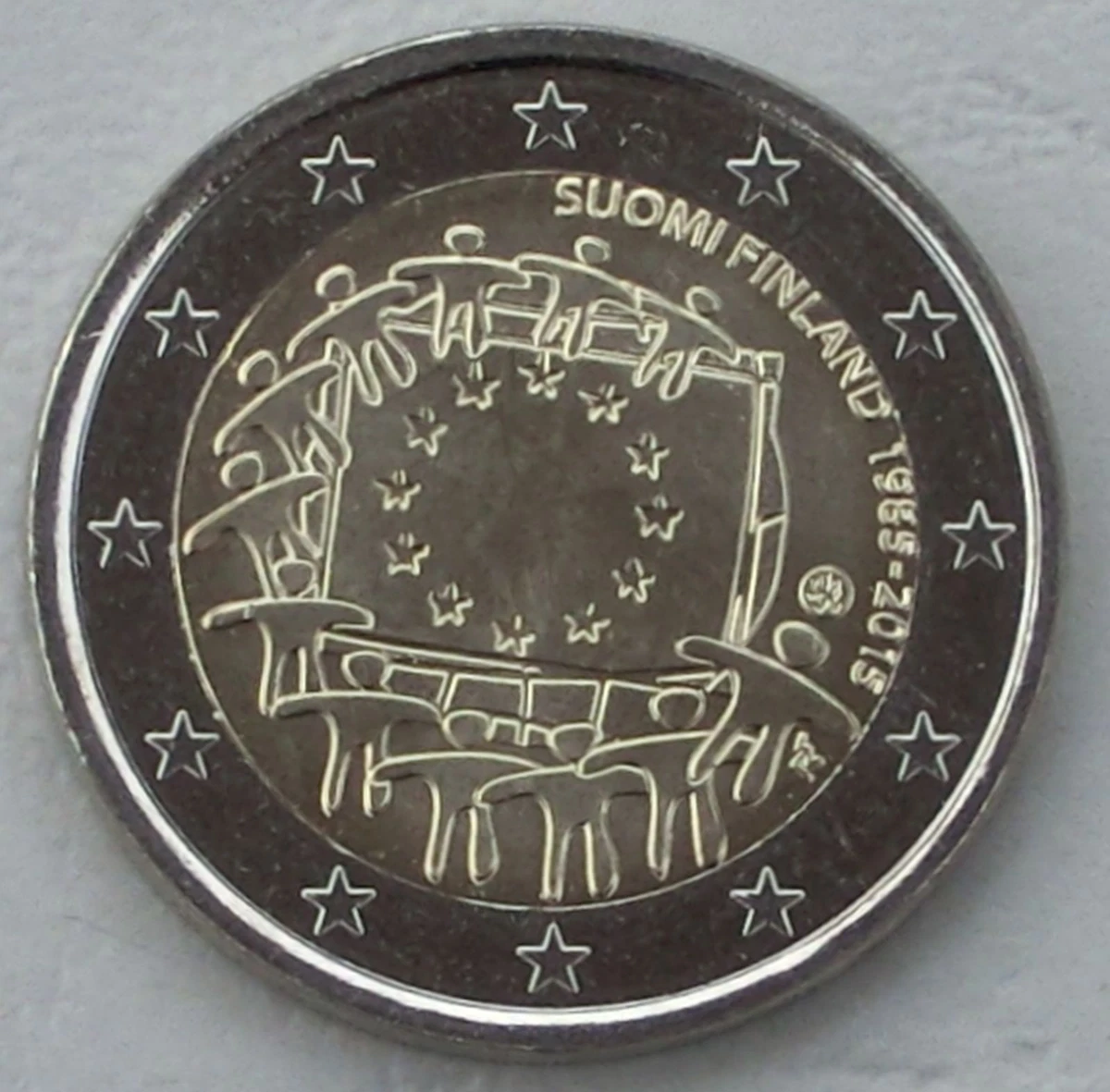 2 EURO FRANCE 2015 30 Ans Drapeau Europeen Commemorative Neuve EUR 4,50 - FR