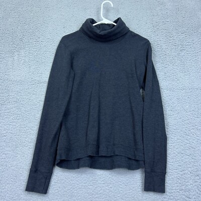 Lululemon Double Up Long Sleeve Reversible Heather Black/Modern Stripe W3AESS 4?