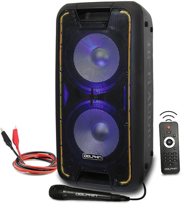 Bluetooth Party Speaker, Neon LED Lights, High Power, X-Bass, Long-Lasting Batte