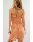 Free People FP One Sammi Romper Smocked Printed Button Straps New Medium M — photo 2
