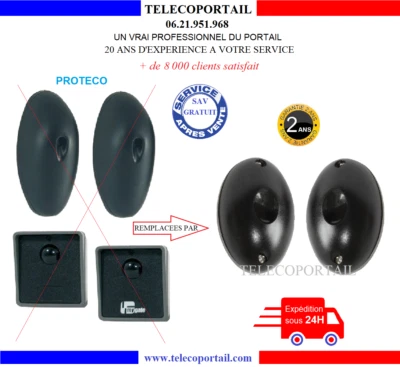JEU DE PHOTOCELLULES COMPATIBLE PROTECO PRF3602 PRF341 PRF2402 BECELL