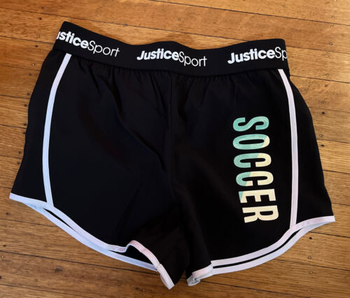 Girls Justice Size:10 Shorts Soccer NEW/NWT - Picture 1 of 4