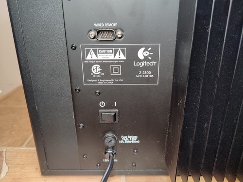 Genuine OEM Logitech Z-2300 THX Certified Subwoofer Speaker Computer Bass - Afbeelding 10 van 18