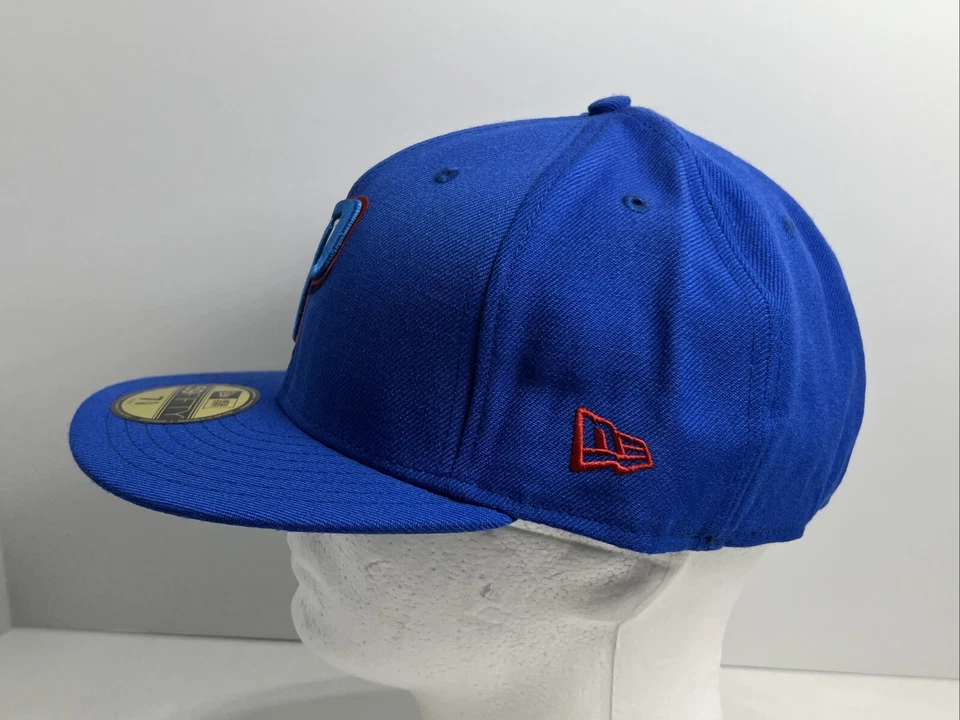 New Era 59FIFTY 7 5/8” Detroit Pistons Blue Flat Bill Hat, NEW! - Image 3 of 4