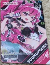 SHIPS FROM USA Unused Konami e-AMUSEMENT PASS Card Sound Voltex Heavenly SDVX