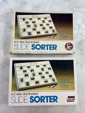Vintage 1970s Logan SLIDE SORTER Model 1055 E-Z View Illuminated in Original Box
