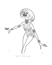 Carol Channing SALE! DOUBLE-SIGNED Limited Edition Lithograph by Al Hirschfeld 