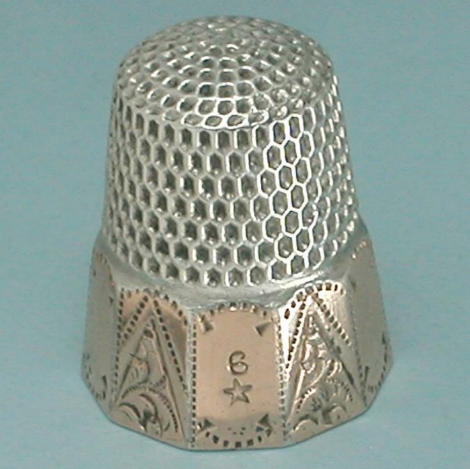 Antique Gold Band Sterling Silver Co. Waite Thimble Free shipping on posting reviews by Lowest price challenge Thresher