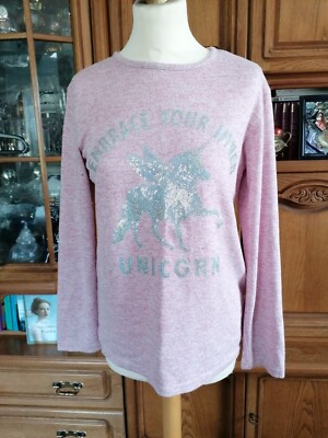 Top ''Primark'' Gr. 164Viscose Polyester Elasthan Hellrosa