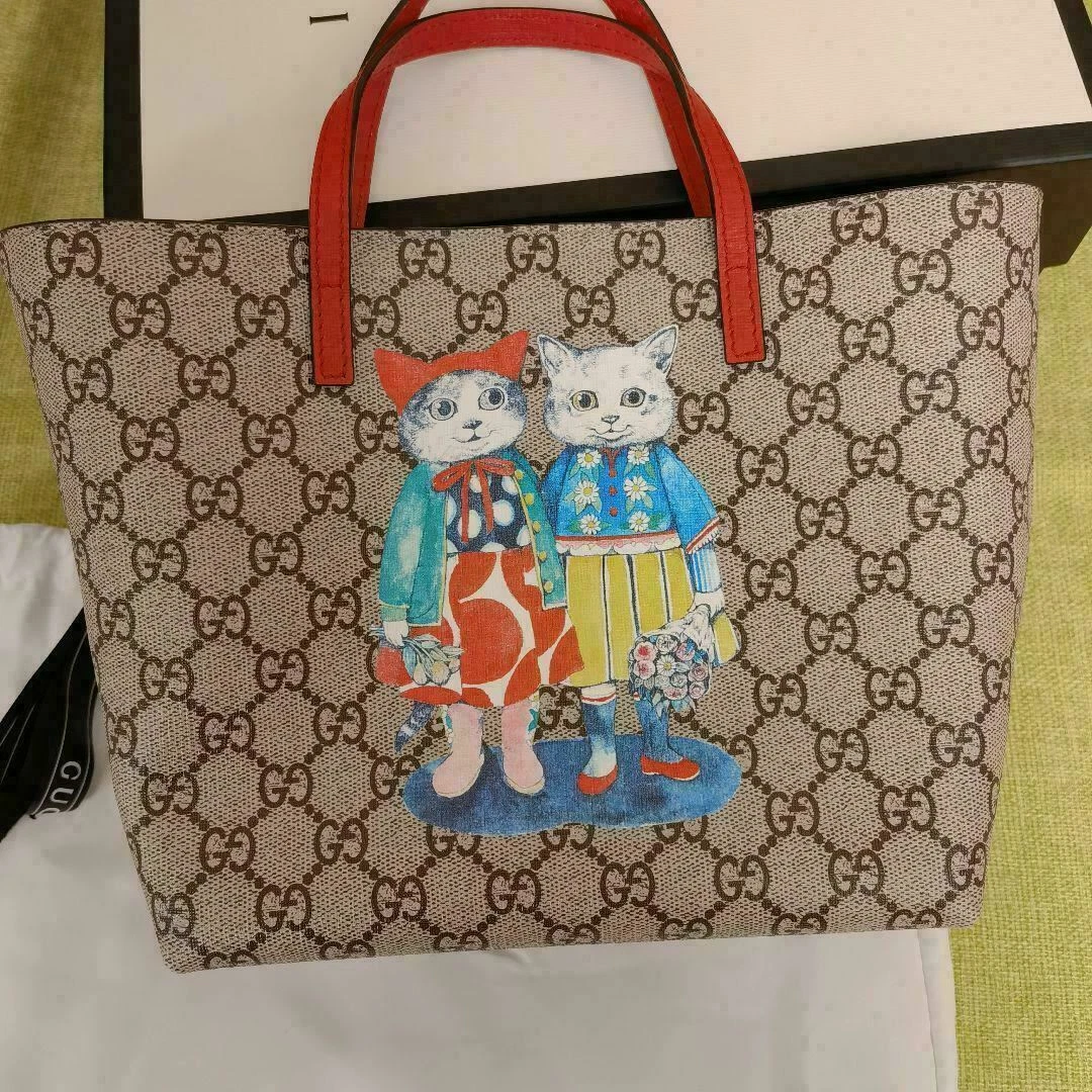 Gucci Children's Yuko Higuchi GG Supreme Tote Bag