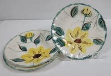 Blue Ridge Southern Potteries ~ Sunfire ~ Lot of 3: Bread Plate and 2 Saucers