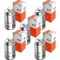 5X Mahle / Knecht Kraftstofffilter KC 18 Fuel Filter