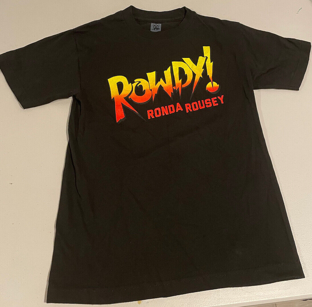 WWE Rowdy Ronda Rousey Official Men's Small T-shi… - image 1