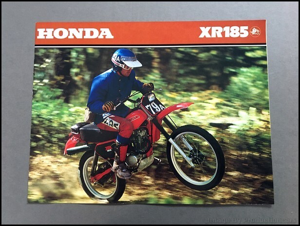 1979 Honda XR185 Bike Vintage Original Motorcycle Sales Brochure