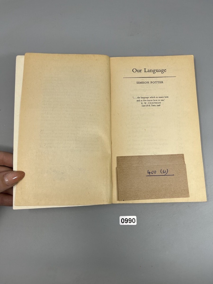 Our Language, Potter, Simeon, Used, Good Book | eBay