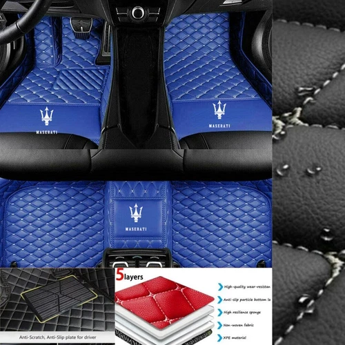 For Maserati Ghibli Gran Turismo Quattroporte Car Floor Mats Waterproof Custom - Imagen 8 de 35