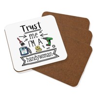 Trust Me I'm A Handywoman Untersetzer GeträNke Set Mit 4 Lustig Best Toll Diy