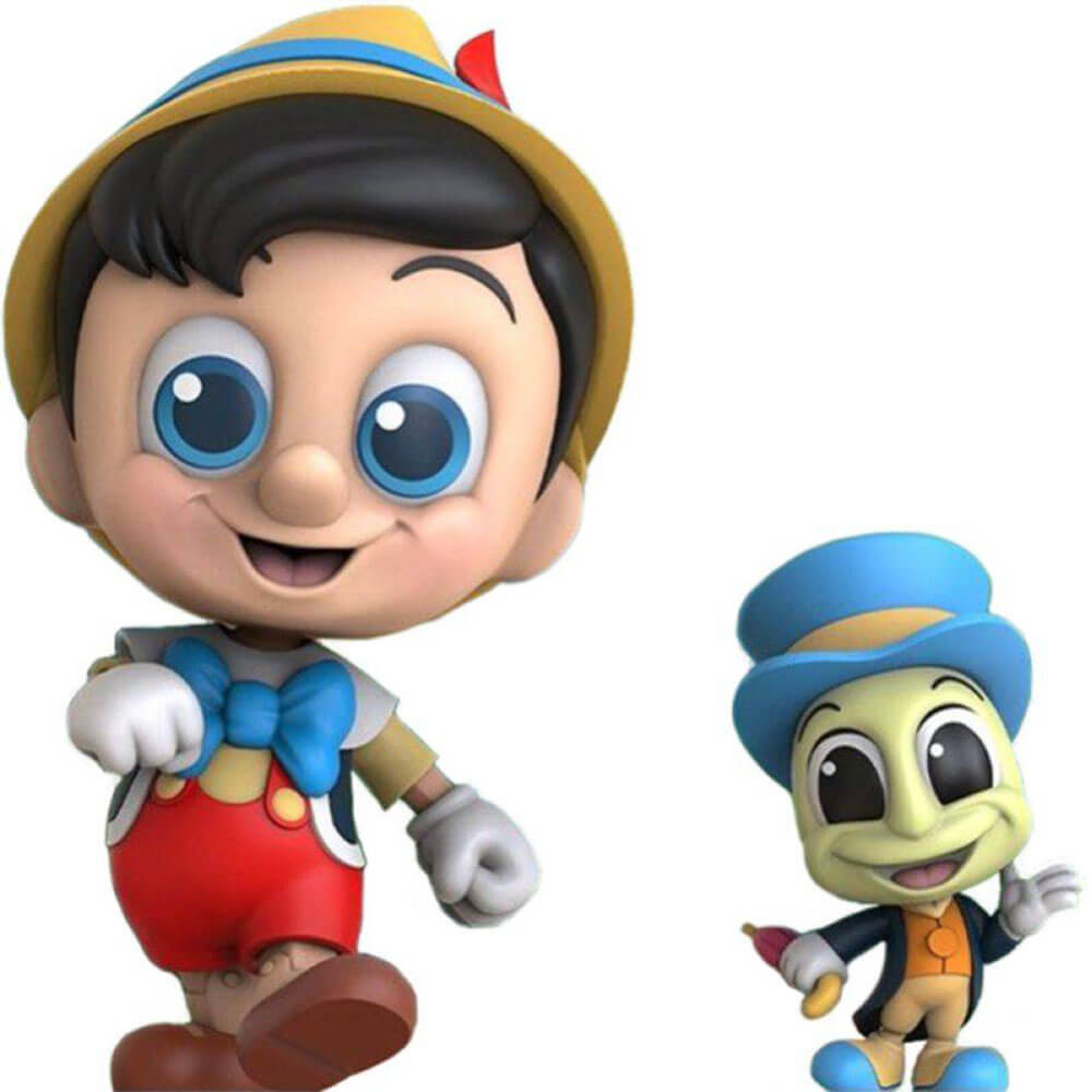 Figura coleccionable de Hot Toys Pinocho y Pepito Grillo Cosbaby a partir de 3 a