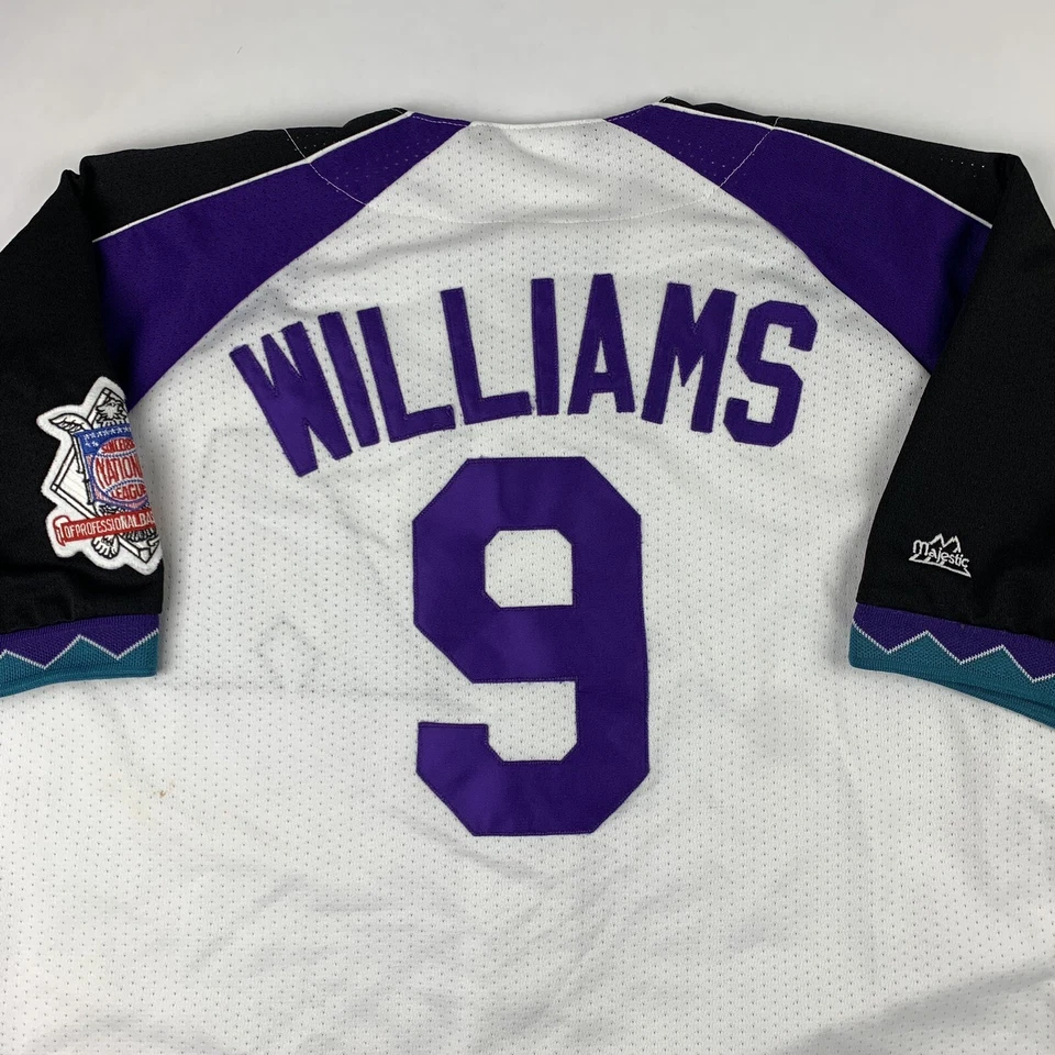 VTG Majestic Arizona Diamondbacks Williams #9 Baseball Jersey Large Stitched - Image 3 of 4